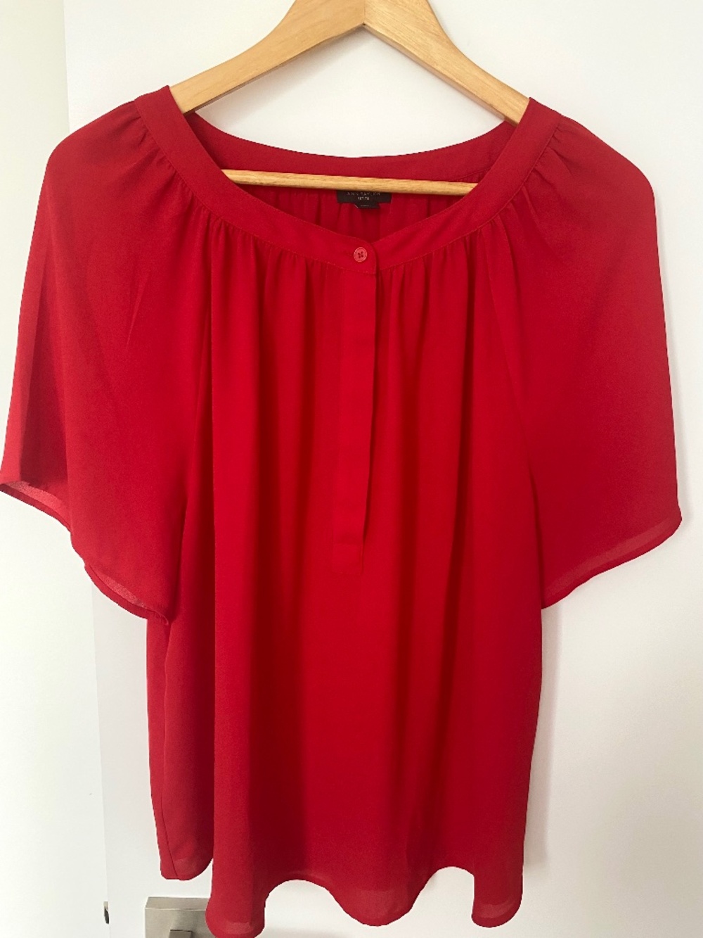 Ann Taylor Red Blouse
